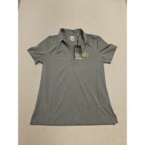 NWT Callaway Women’s Opti-Dri Golf Polo Size Med‎ Gray UPF 50 Sun Protection